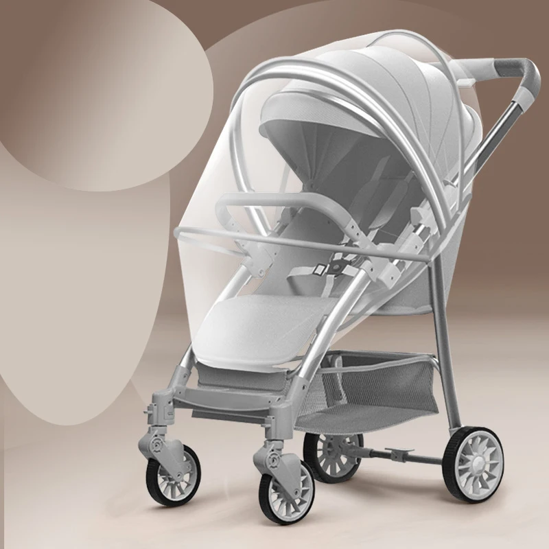 Universal Stroller Mosquito Net Full Cover Infant Sunshade Umbrella Cart Encrypted Mesh Children's Trolley Protection
