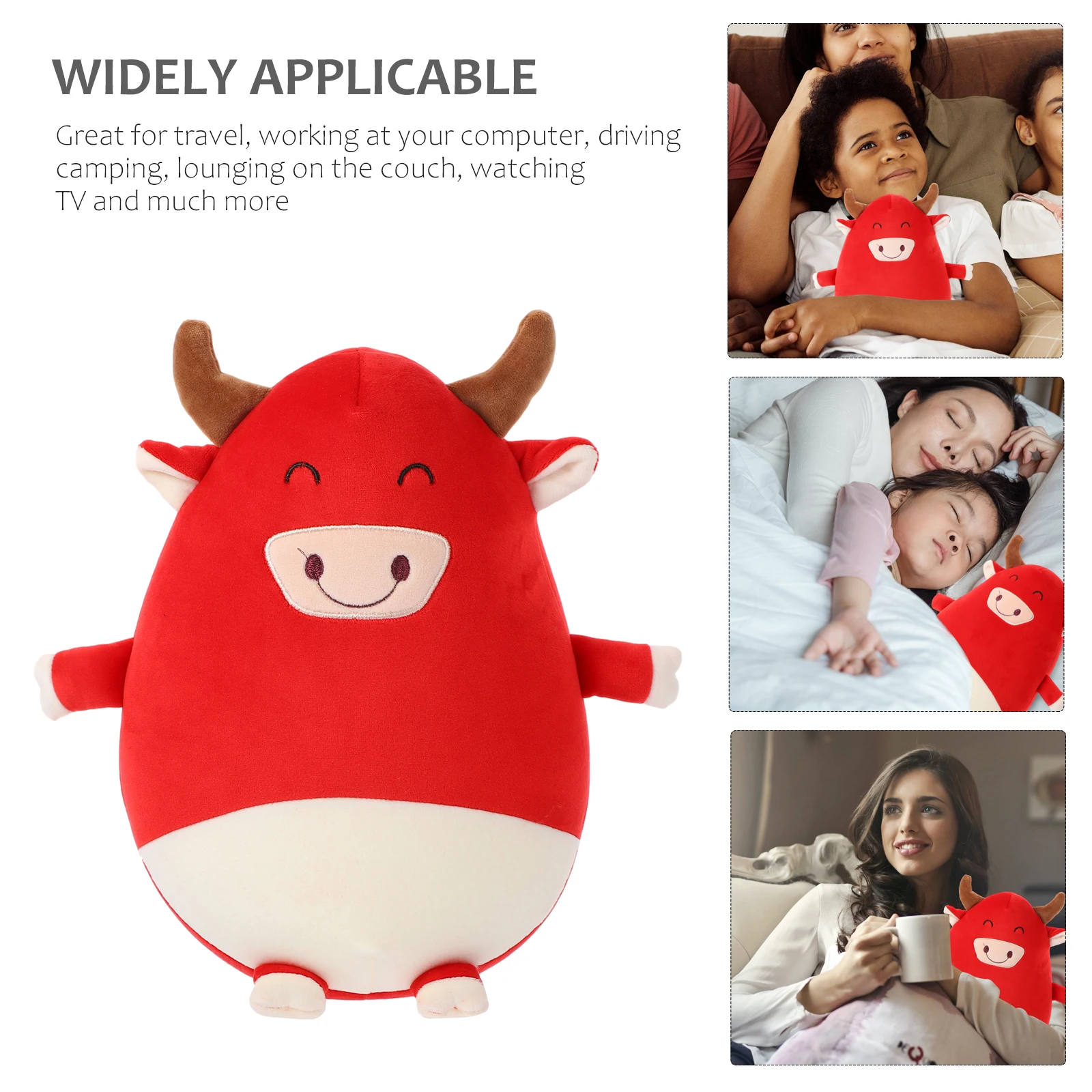 Cartoon-Jahr des Kissens, weiches Material, tierförmige Nackenstütze aus Polystyrol