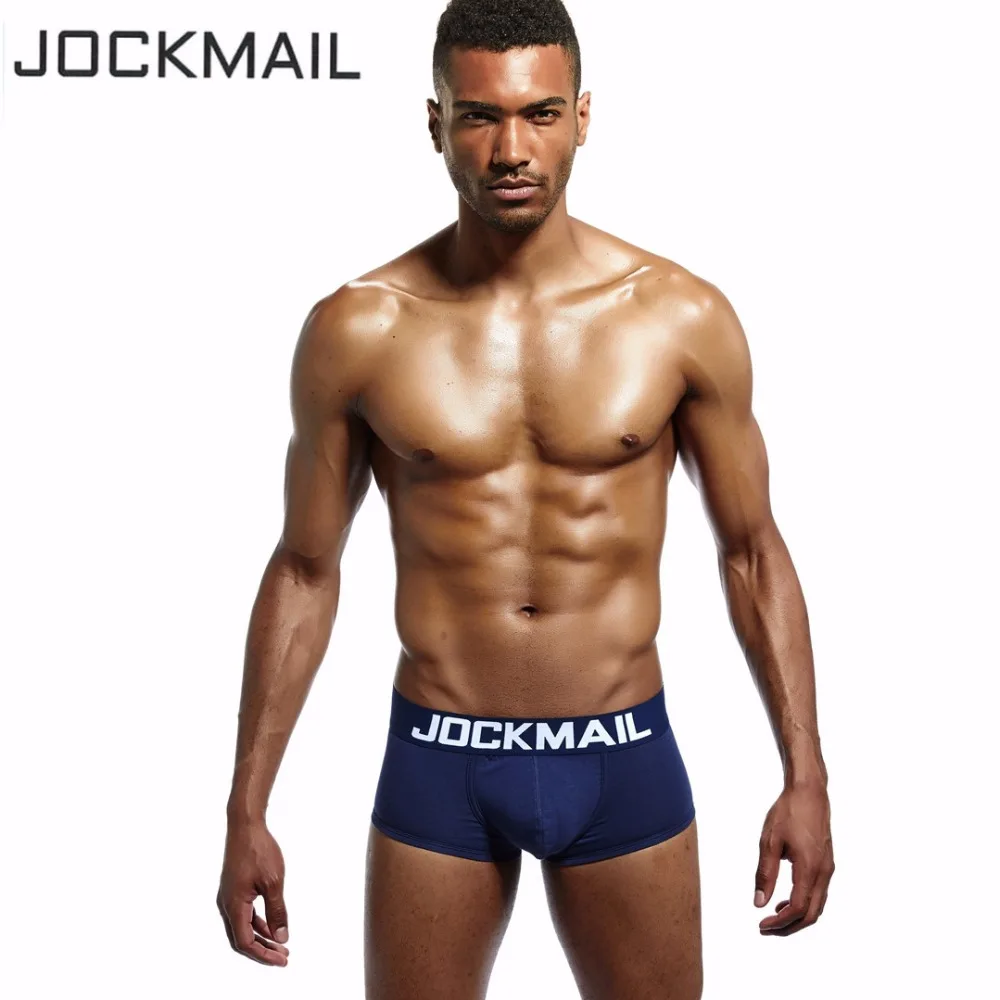 JOCKMAIL Brand Sexy Sissy Men Underwear Boxer Shorts Trunks Cotton Male Briefs Shorts U Convex Pouch Gay Man Biniki Underpants