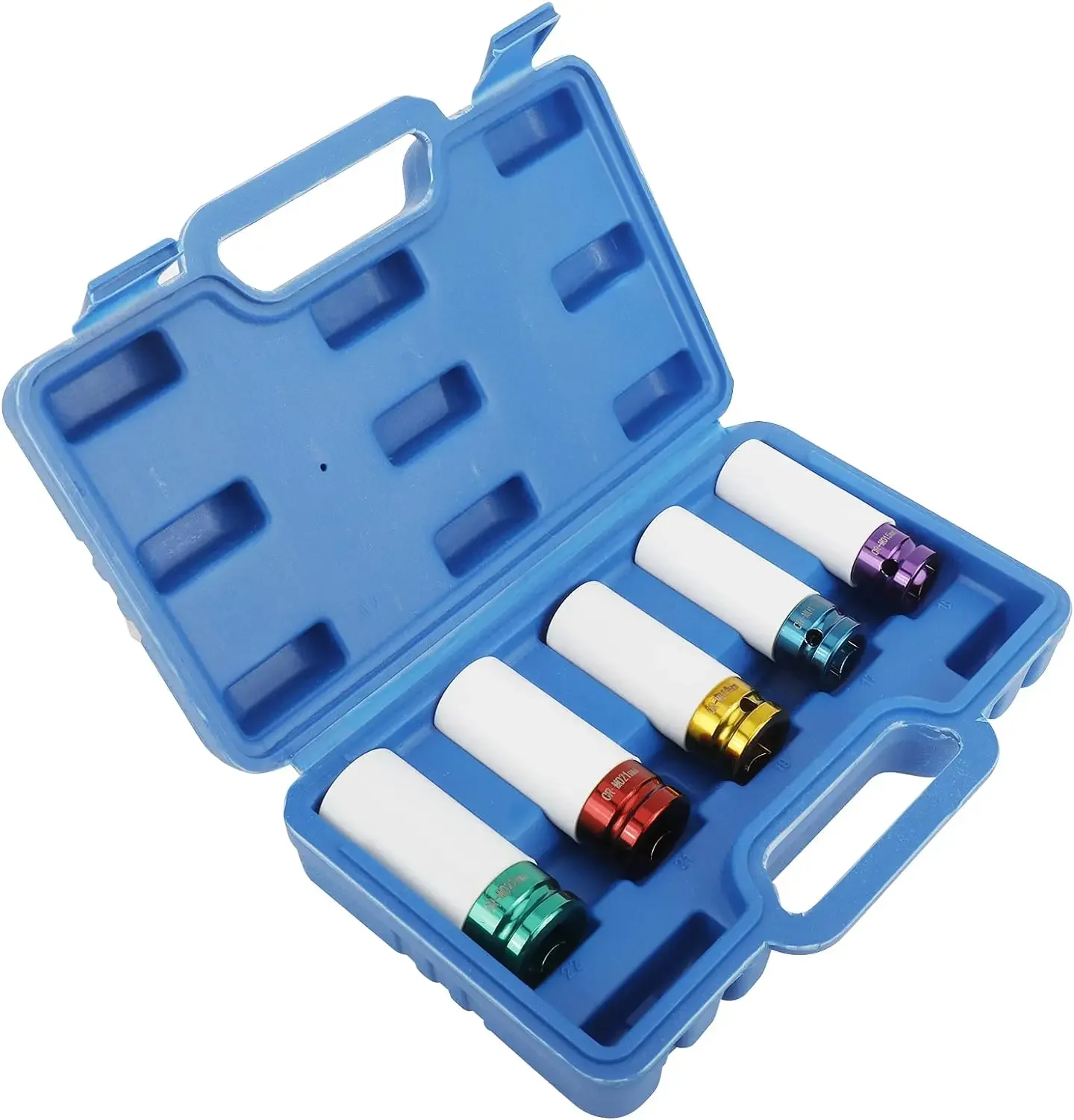 Juego de protectores de impacto para rueda de transmisión, manguitos de plástico duraderos de 15mm, 17mm, 19mm, 21mm y 22mm