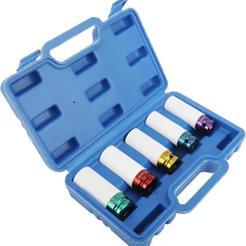 드라이브 휠 보호대 충격 소켓 충격 슬리브 세트, 내구성 플라스틱 슬리브, 15mm, 17mm, 19mm, 21mm, 22mm