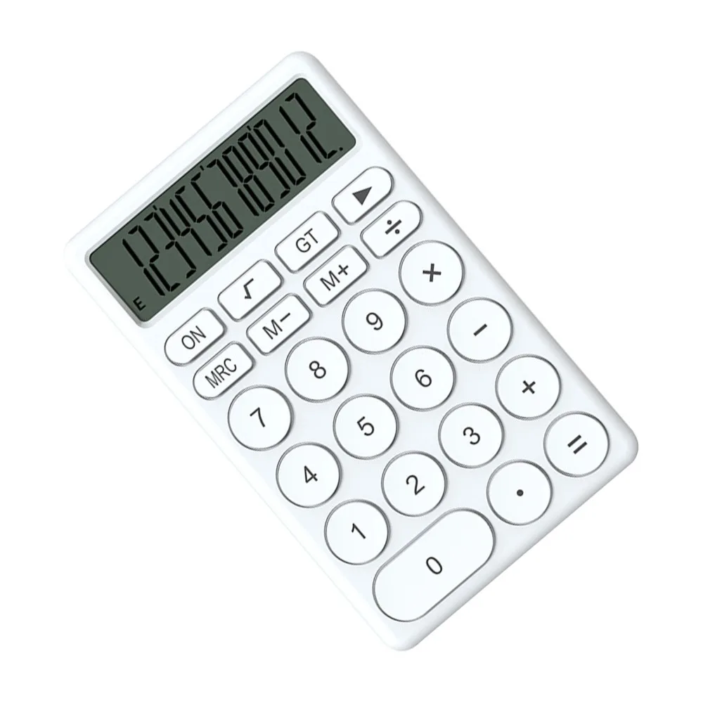 Large Screen Cartoon Calculator Portable Lightweight Handheld Calculator Compact Size Ergonomic Shape Pocket Calculator