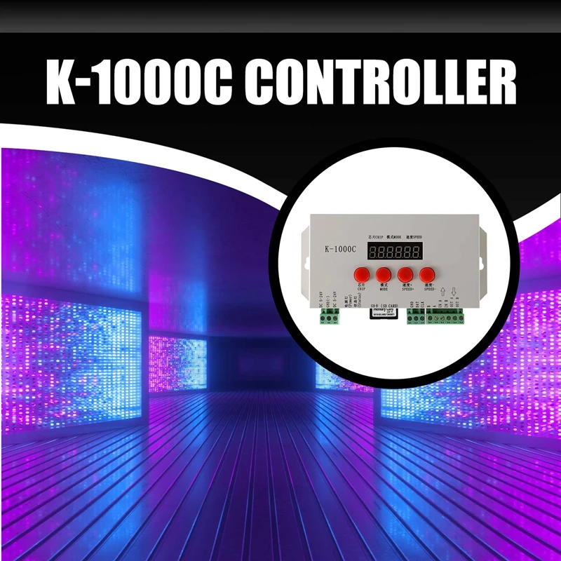 K-1000C Controller K1000C WS2812B WS2811 APA102 T1000S WS2813 LED 2048 Pixel Controller di programma DC5-24V