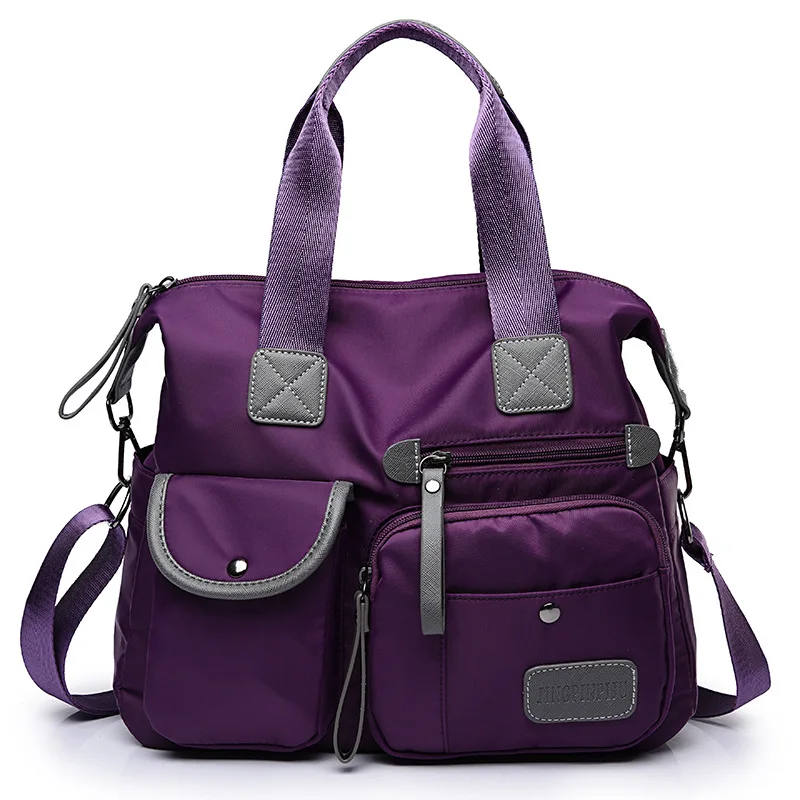 Sac à bandoulière en tissu de nylon pour femme, sac à main décontracté portable, messager de grande capacité, luxe polyvalent, haute qualité, initié, nouveau