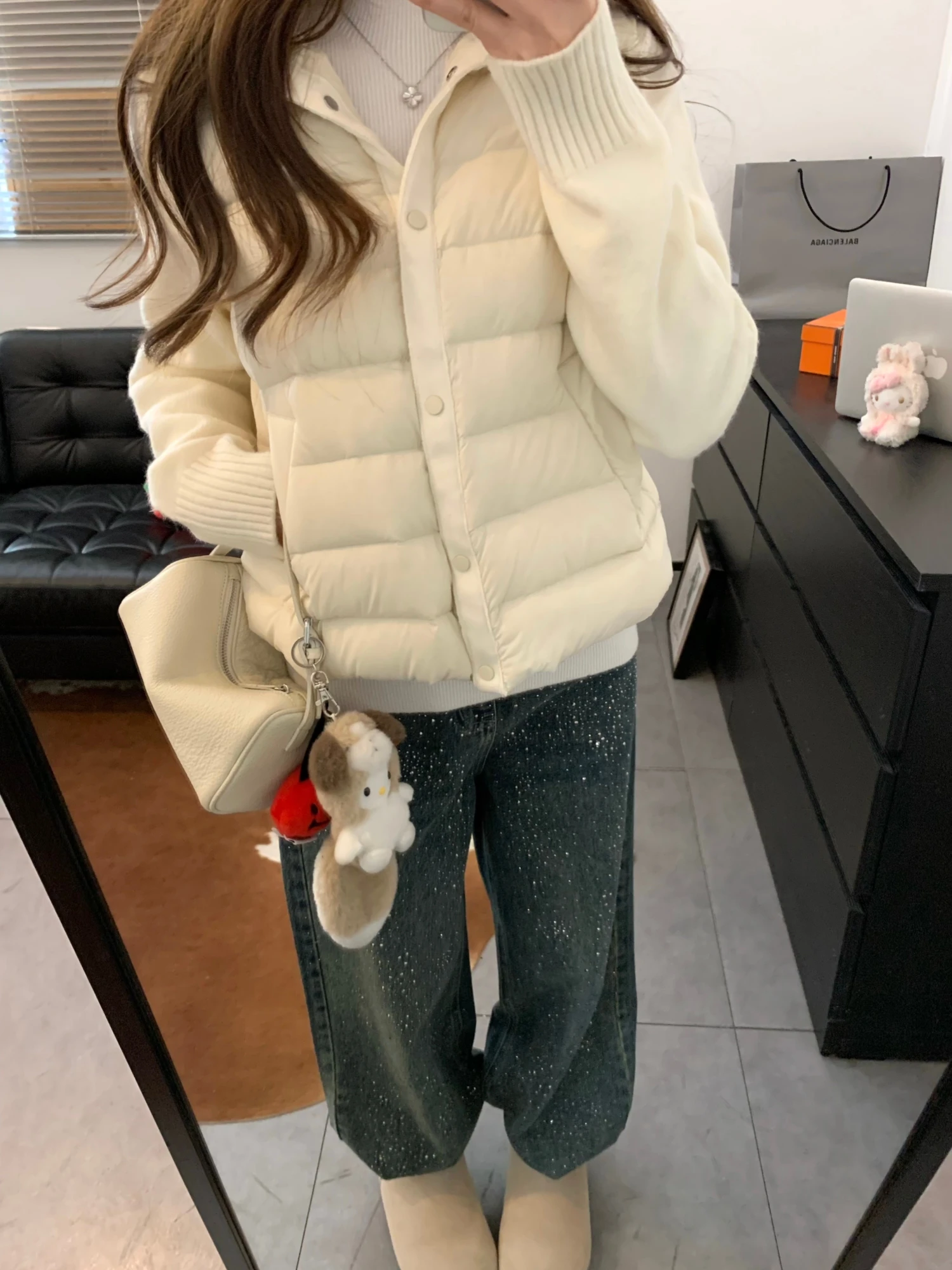 

Джинсы Viiwen Fla Bull, темно-синие, широкие, повседневные, с высокой талией, весенние, универсальные, элитный дизайн, с элементами минимализма