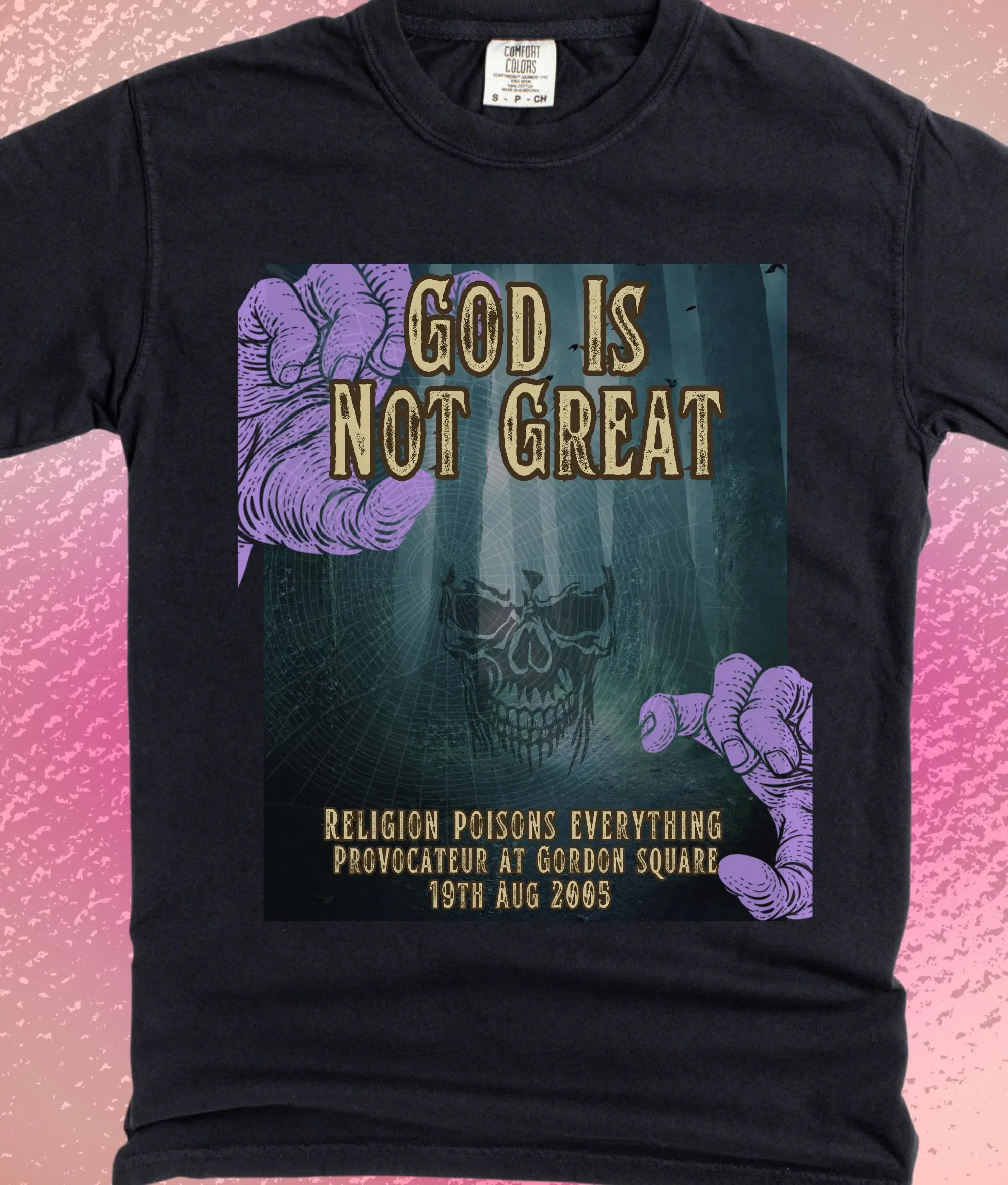 God Is Not Great غامض الفرقة البضائع لخريفي الدين الملحدينين المعقولين إيماءة كريستوفر هيتشنز والصلبة #1