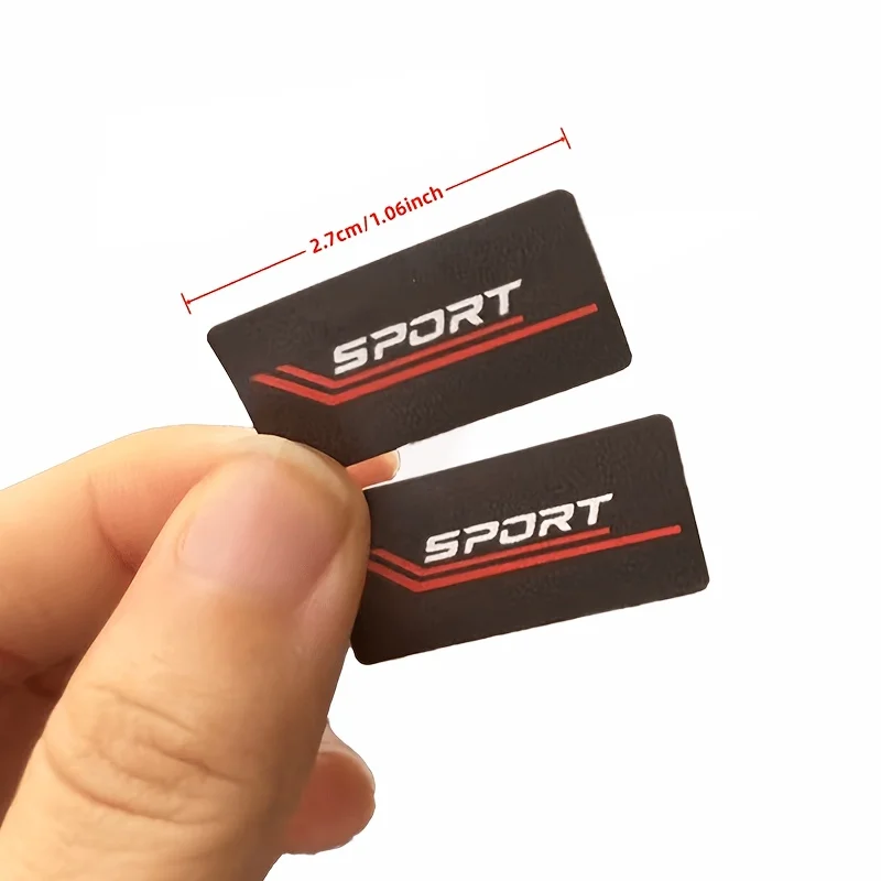SPORT Letter Sticker Red Line Vinyl Decal For Car Air Vent Interior Decoration Auto Styling Accessories