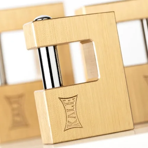 Candado de col rizada Horizontal 60 mm amarillo