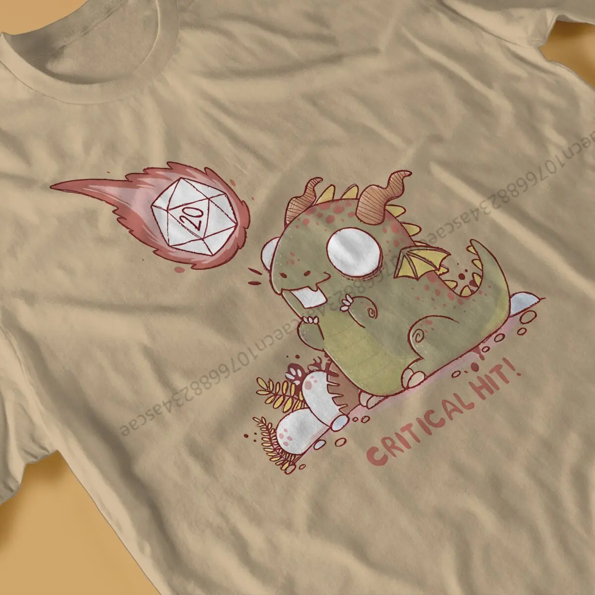 DND Critical Hit T Shirt Men Tees Summer Clothing Cotton O-Neck TShirt