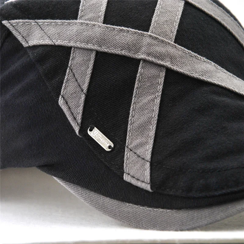 TOHUIYAN British Gentleman Golf Hat Men Casual Cotton Newsboy Cap Duckbill Visor Cabbie Hats Boina Gorras Flat Caps For Women