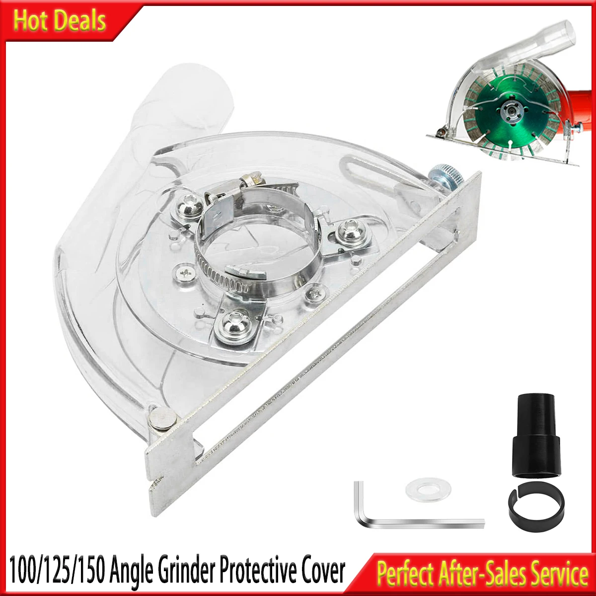 Professional Angle Grinder Cutting Dust Cover Dust Collector Cutting Guard Clear and Durable Suitable for 3