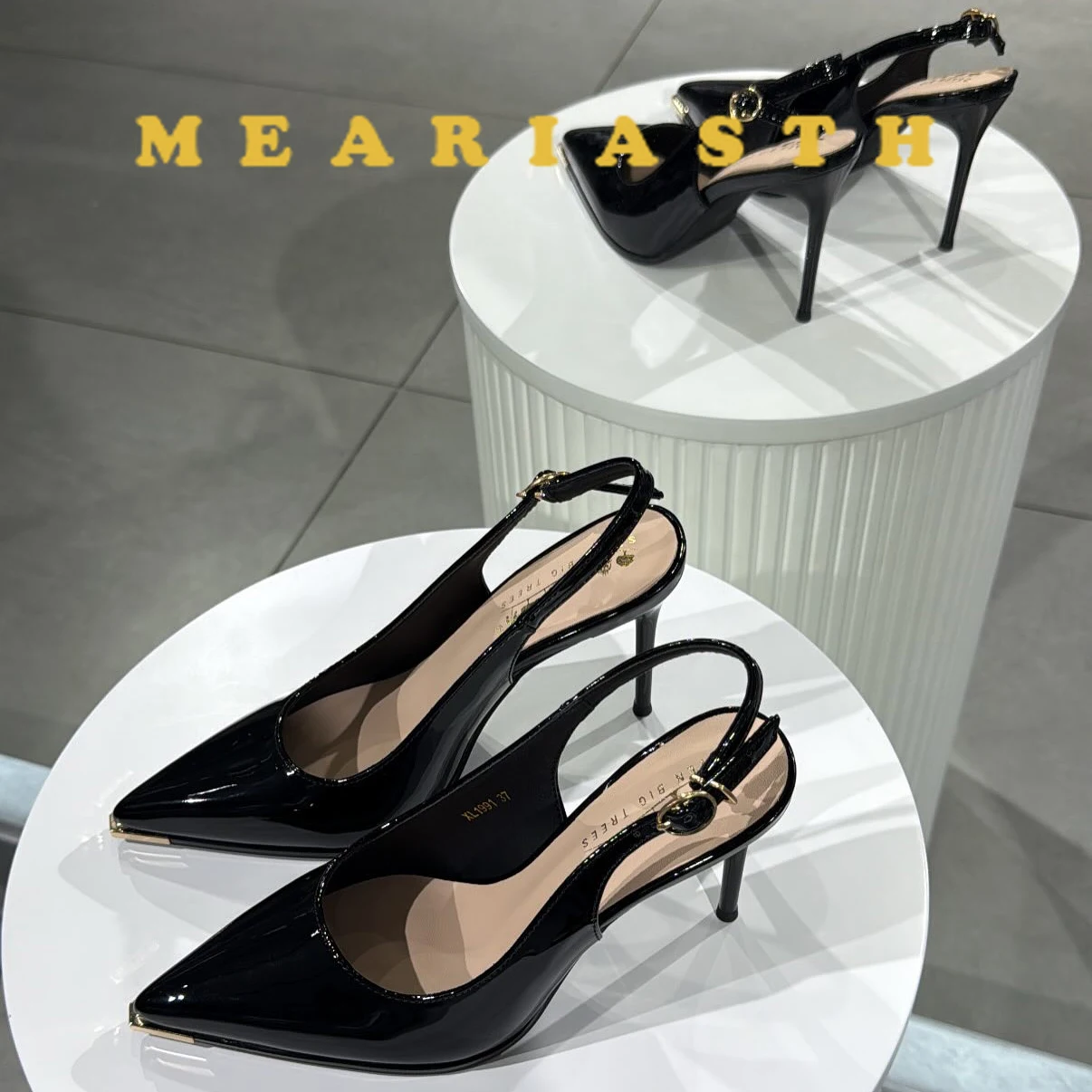 

Размер 35-40, женские туфли-лодочки на высоком каблуке с металлическим острым носком и открытой пяткой, женские туфли-лодочки со змеиным зерном, 10 см, свадебное платье, женские офисные сандалии PATCHWORK