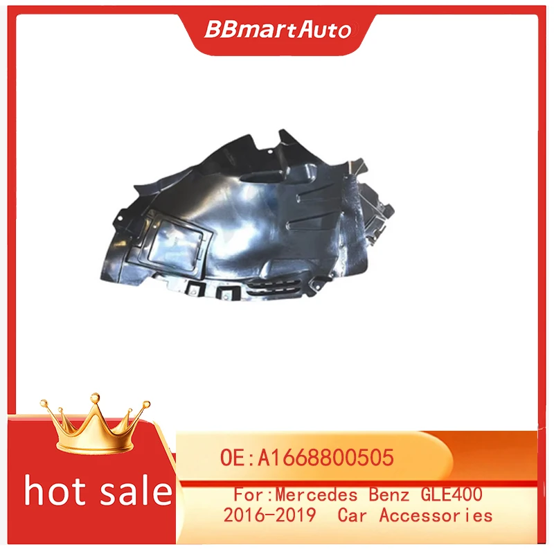 

A1668800505 BBmart Auto Parts 1pcs Front Left Fender Liner For Mercedes Benz GLE400 2016-2019 Car Accessories OE 1668800505