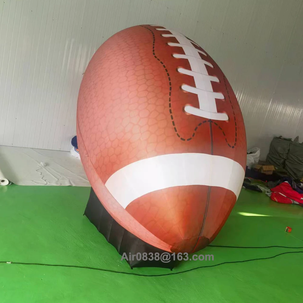 Giant 3M NFL Inflatable Rugby Football Replica Balloon Giant Inflatable Soccer Ball Model สําหรับการโฆษณา