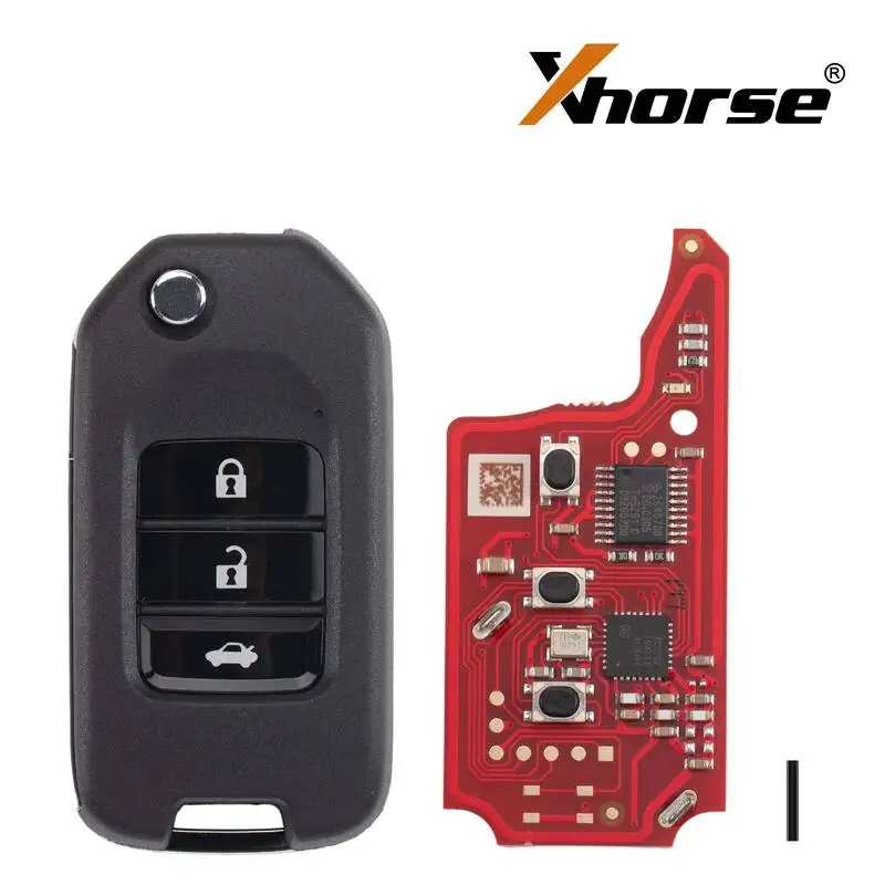 Xhorse XNHO20EN Universal Remote Key 2nd Generation for Honda Style 3 Buttons Supports Wireless Programming Old XNHO00EN