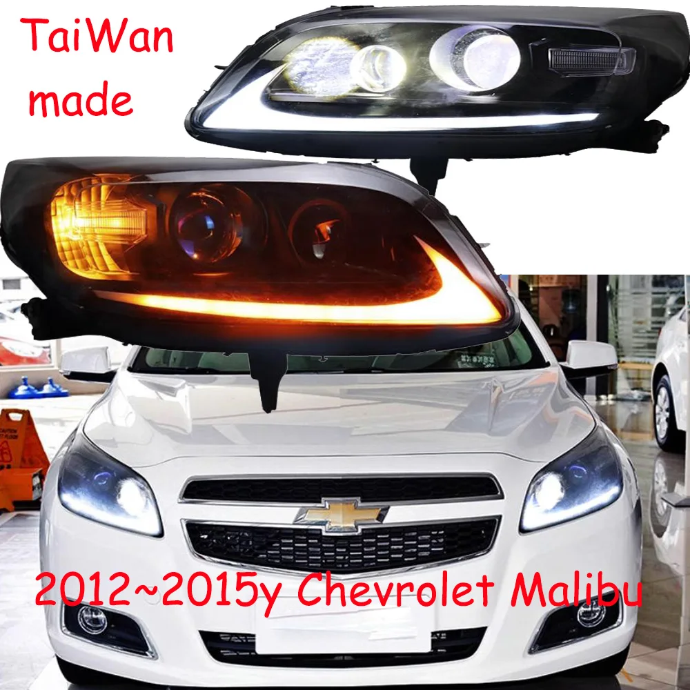 car bupmer head light for Chevrolet malibu headlight LED 2012~2015y car accessories DRL fog for Chevrolet malibu headlamp