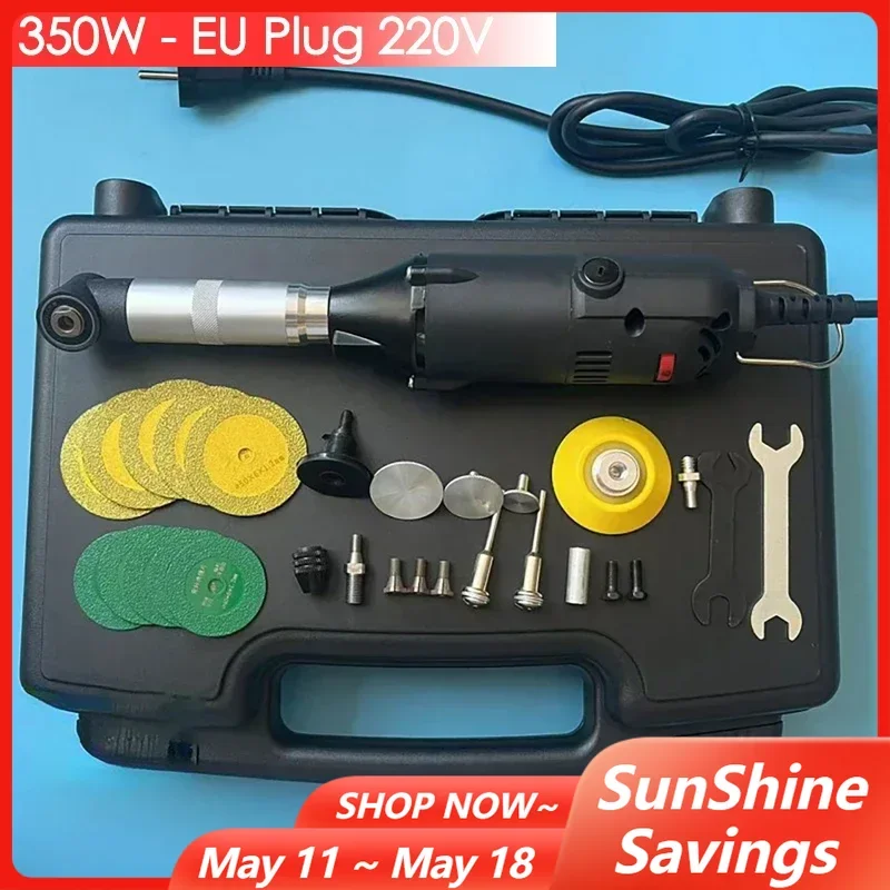 

350W 90 Degree Speed Adjustable Electric Elbow Ceramic Tile Sewing Machine 6-Speed Adjust Tile Cleaning Tools 220V EU Plug