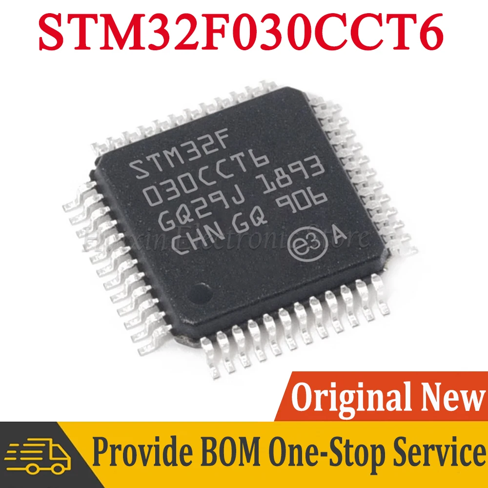 

1-5pcs STM32F030CCT6 LQFP-48 STM32F030 F030CCT6 LQFP48 Cortex-M0 32-bit Microcontroller MCU IC Chip New Original