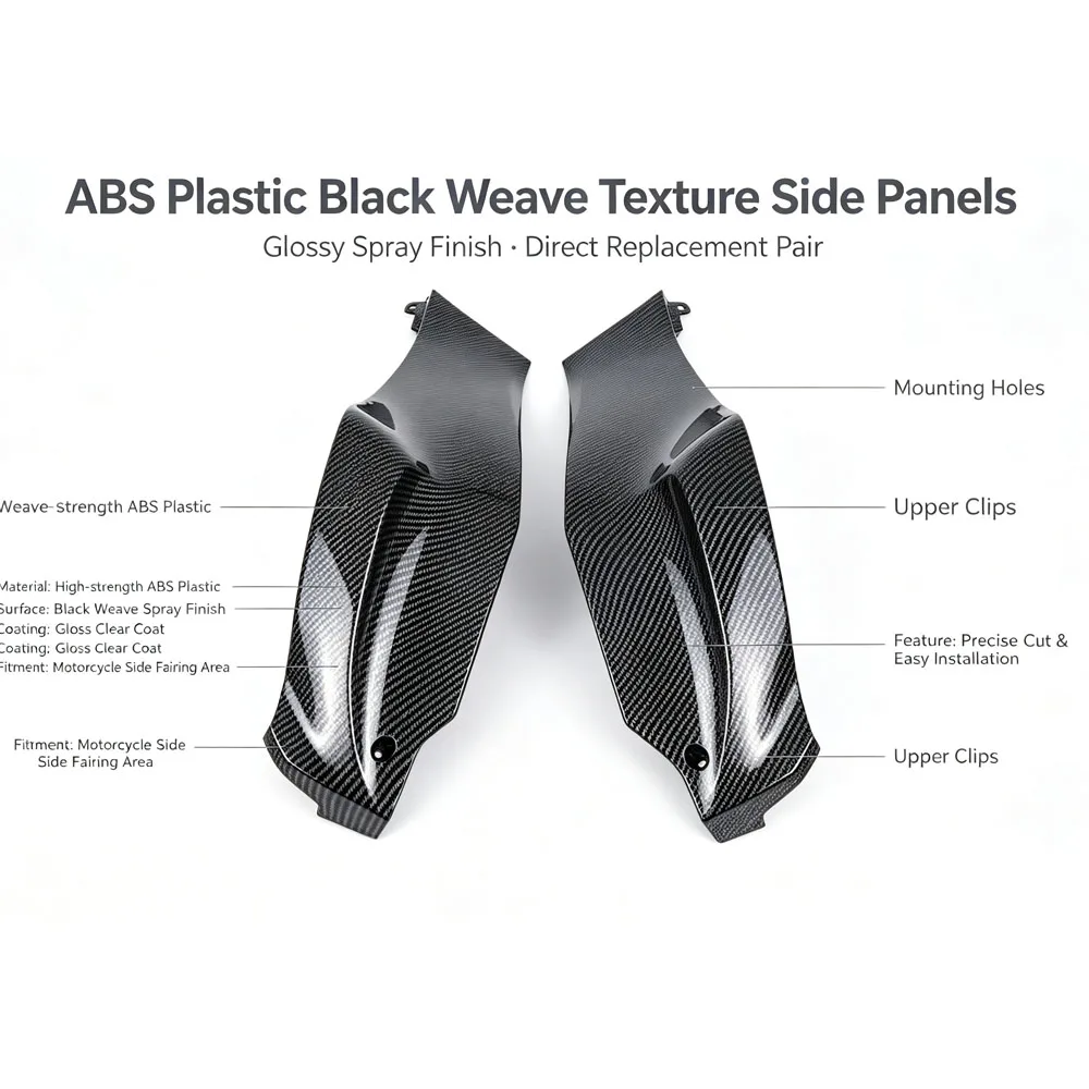 Gas Tank Side Cover Fairing Carbon Fiber Color For KAWASAKI NINJA ZX-10R ZX10R 2011 2012 2013 2014 2015 2016 2017 2018 2019 2020