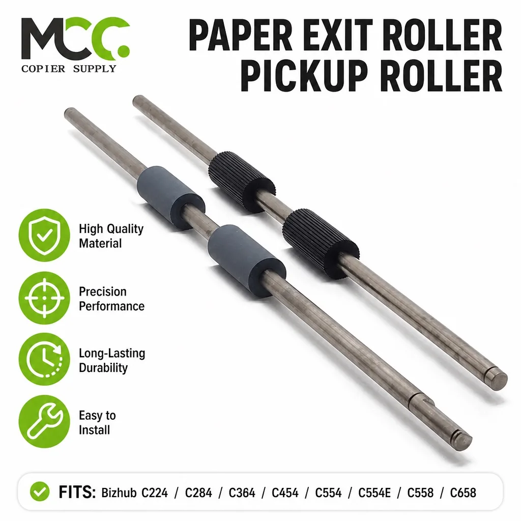 Paper Exit Roller Pickup Roller Assembly for Konica Minolta Bizhub C224 C284 C364 C454 C554 C554E C558 C658