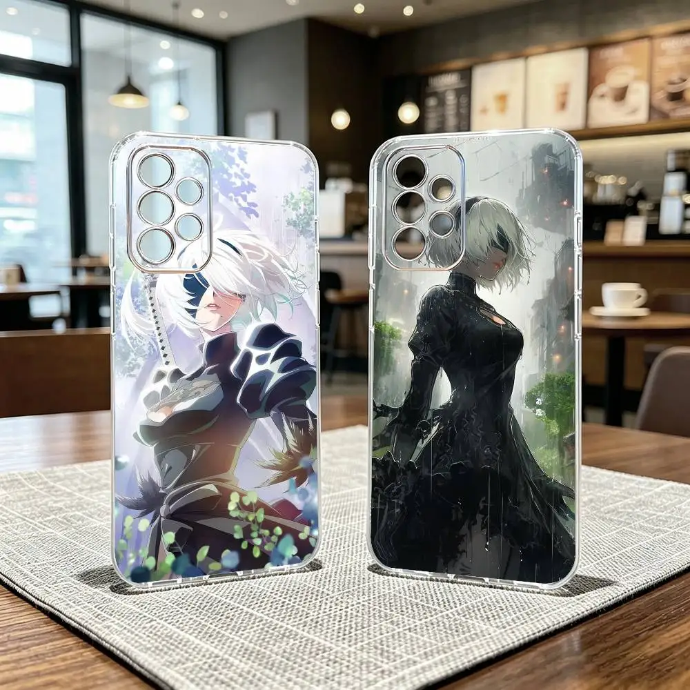 Game N-NieR A-Automata Phone Case For Samsung S25,S24,S21,S22,S23,S30,Ultra,S20,Plus,Fe Transparent Cover