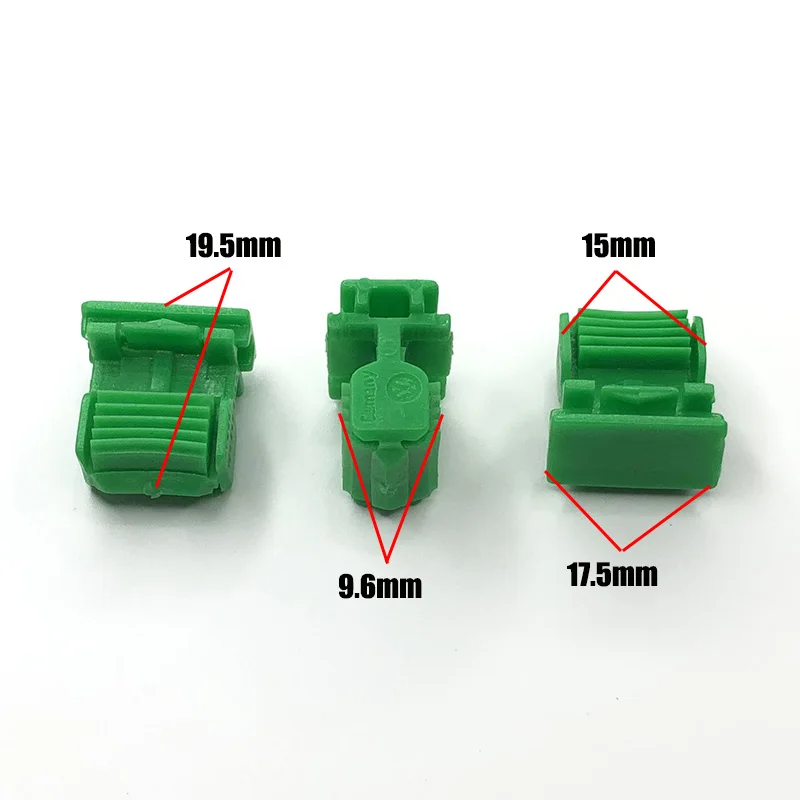 10pcs Auto Door Pillar Decorative Panel Trim Fastener Clips For VW Bora Passat Lavida Golf 4 Green Plastic