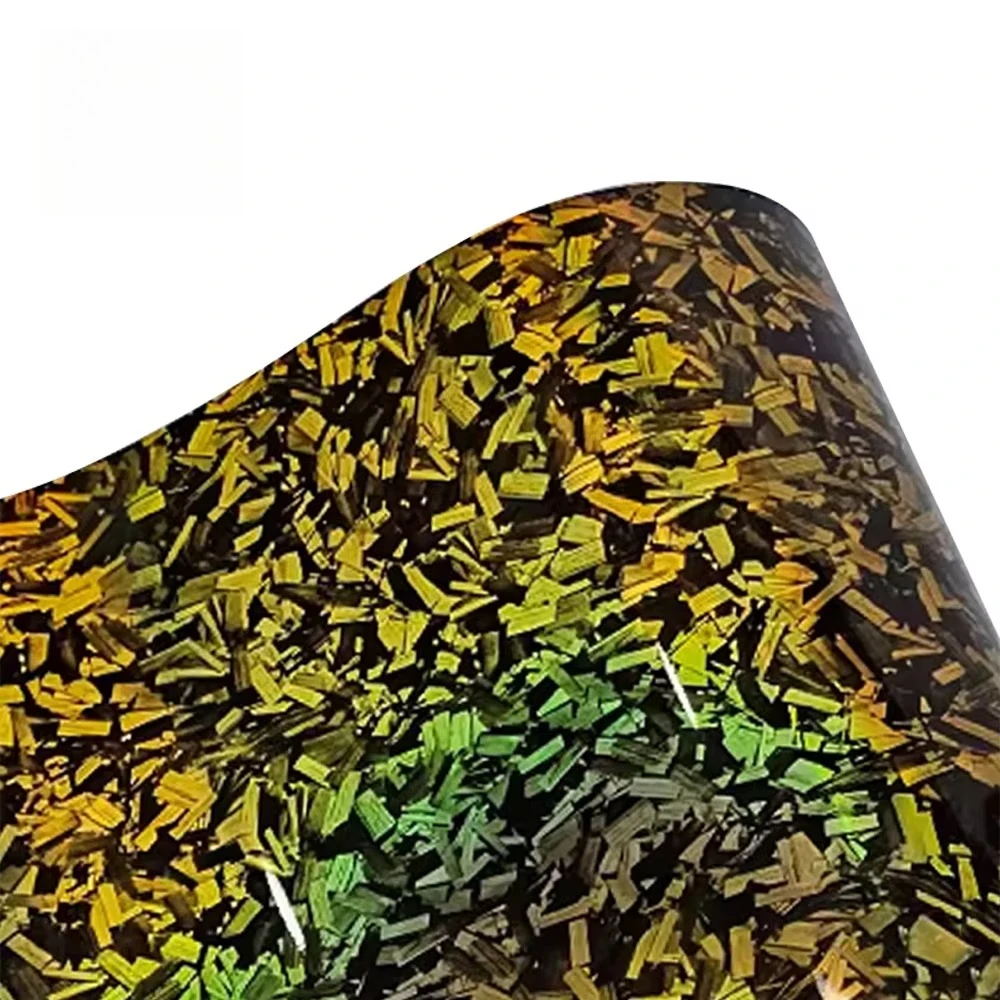 Factory New 1.52*17m Self-Adhesive PET Color Car Wrapping Film Flower Carbon Fiber Protective Wrap Vinyl Full Body Film For Auto