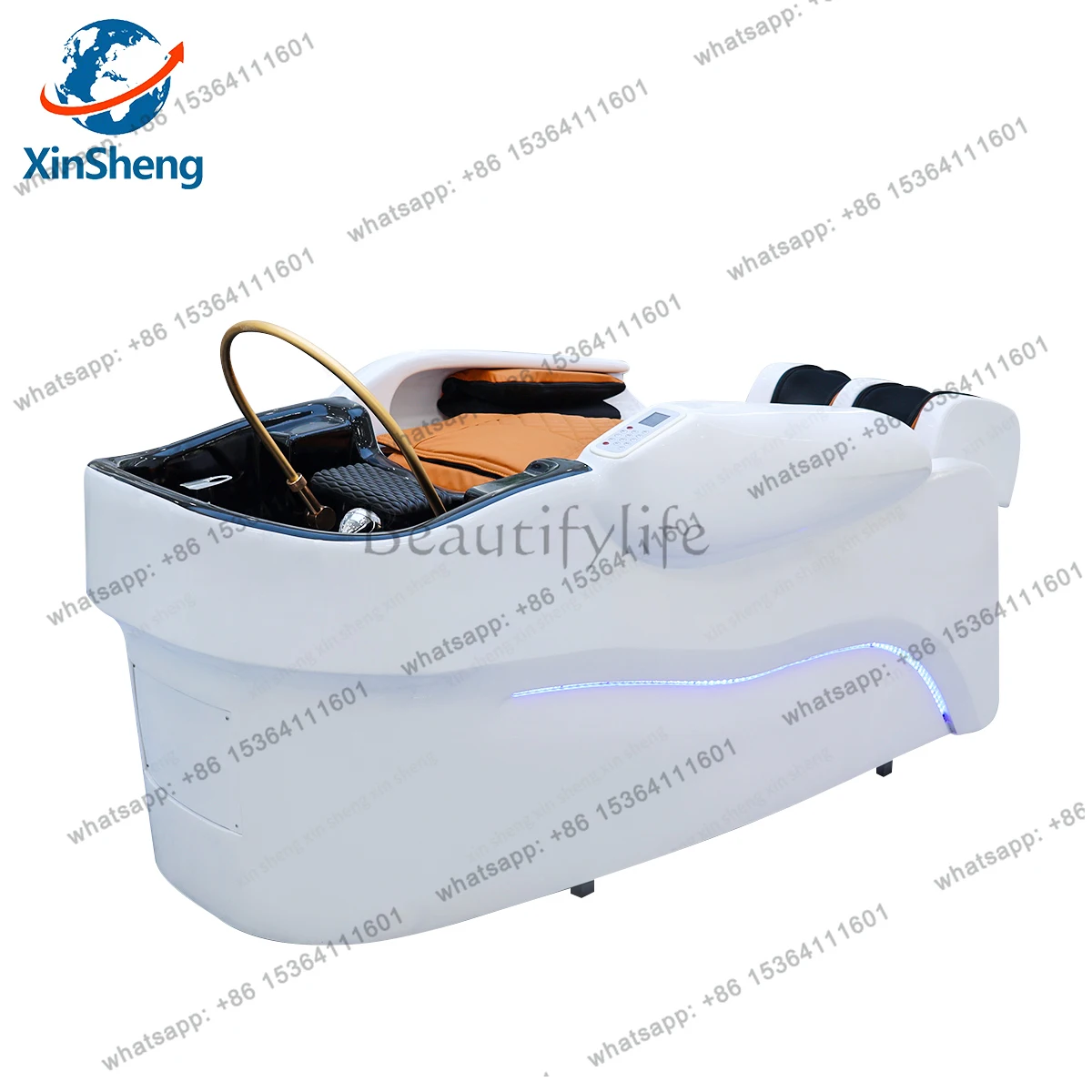 

Integrated Hair Washing and Massage Bed with Head SPA Fumigation Machine Hair Salon Commercial Electric Furniture
