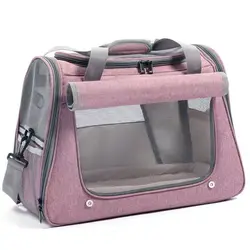 Pet Bag Fashion Pet Car Bag Casual Breathable Mesh Portable Outing Portable Cat Bag Messenger Bag