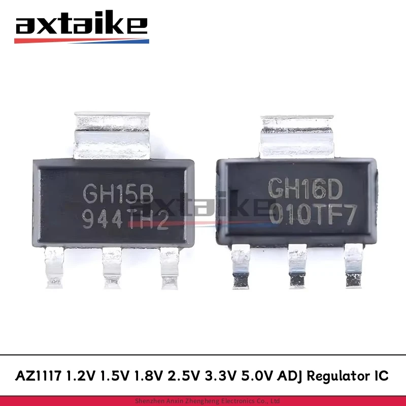 

50PCS AZ1117C AZ1117CH - 1.2 1.5 1.8 2.5 3.3 5.0 ADJ TRG1 SOT223 GH15B GH16D GH15E GH16B GH16C SMD LOW Dropout Linear Regulator