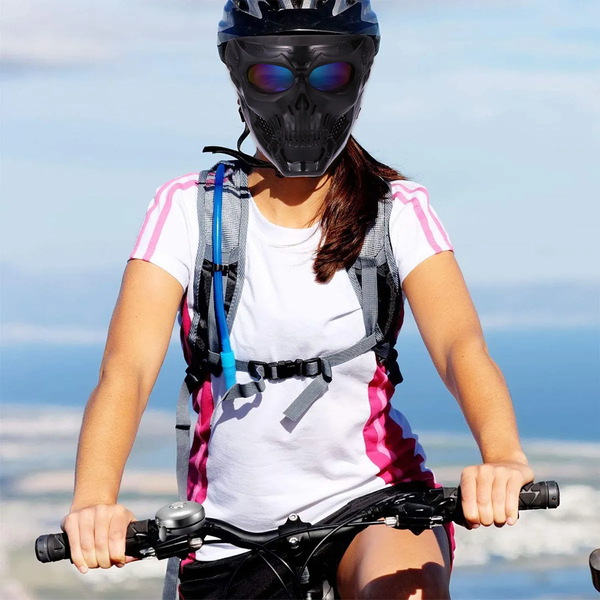 

1Pcs Skull Design Face Cover Outdoor Windproof Dustproof Uv Protection Riding Cycling Skiing Mask with Adjustable Elastic Strap