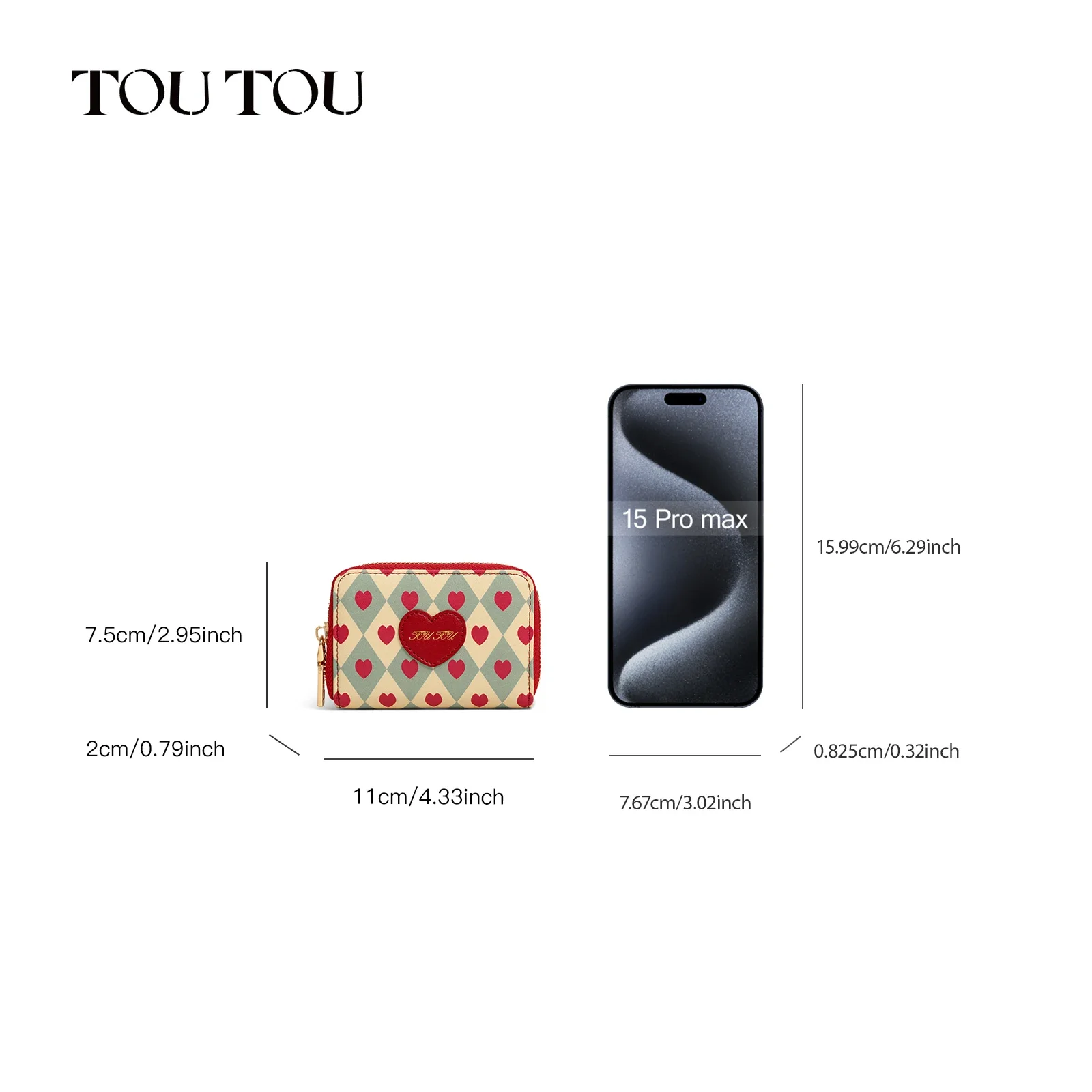 TOUTOU New Love Card Case Coin Bag Original Design Wallet Card Case Anti-Theft Credit Card Holder Coin Pouch Coin Bag