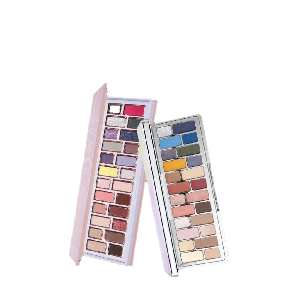 Qian Yan Palette di ombretti a 24 colori Matte Shimmer pearlsccent Glitter Waterproof Long-lasting Blue Smoky Korea Makeup Cosmetics