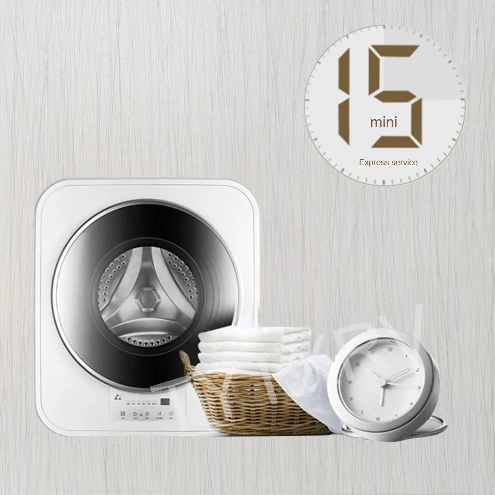 3KG Camping RV Automatic Washing Machine with Dryer Portable Front Loading Washing Machine for Home Caravan Travel