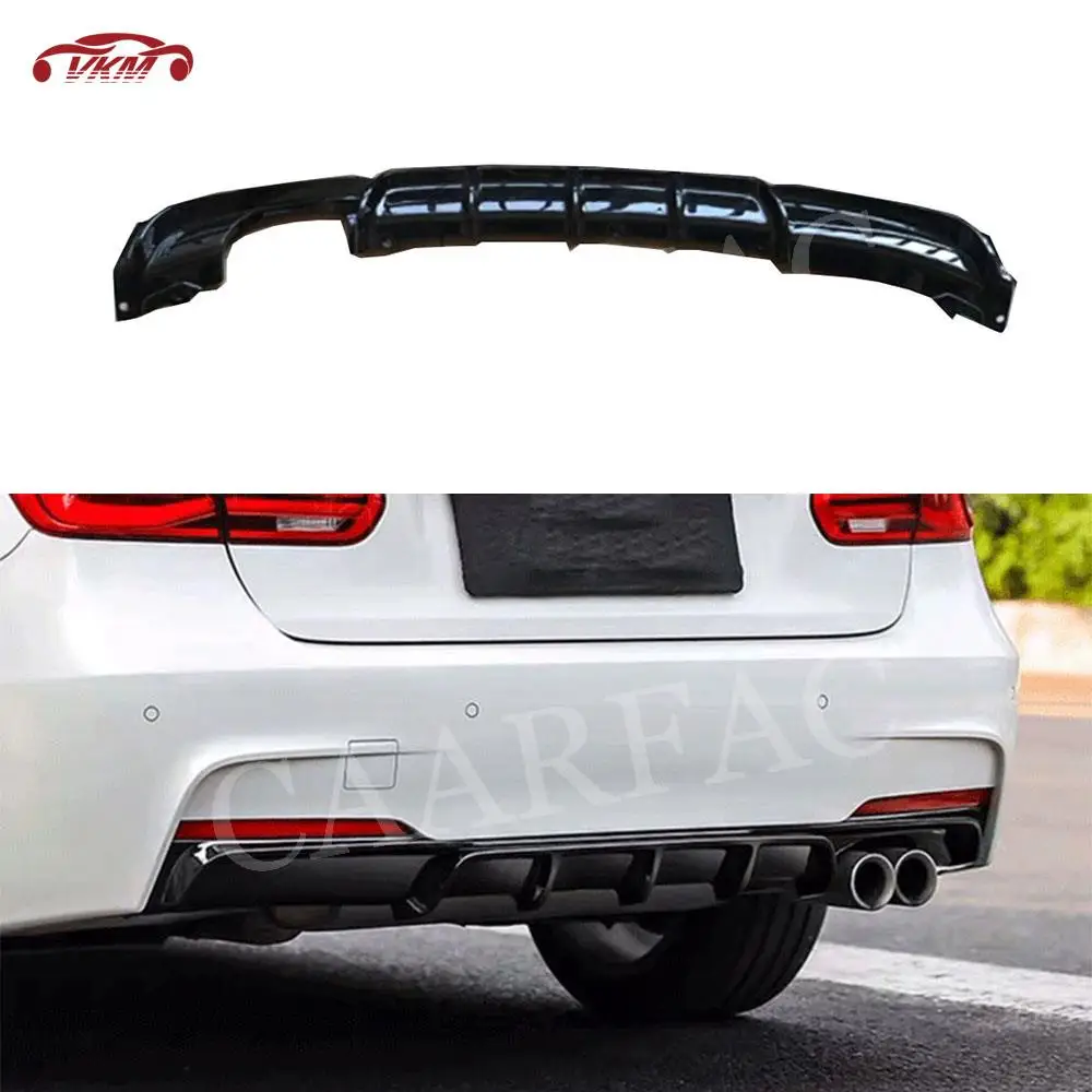 

Carbon Look Rear Bumper Lip Diffuser Car Decoration for BMW 3 Series F30 F35 320i 328i M Sport 2012-2018 Fins Shark Style