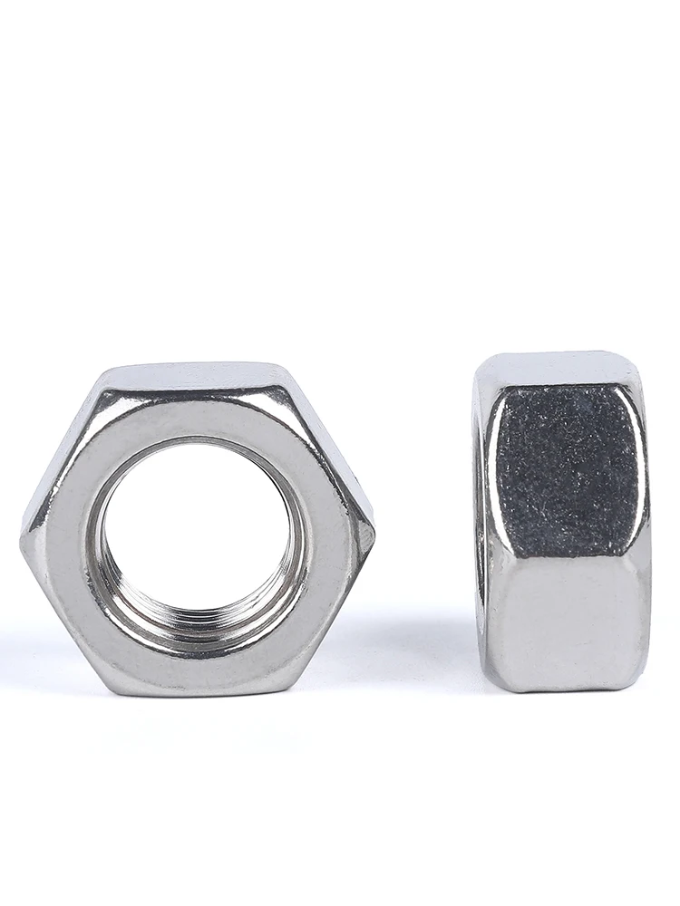 A2 304 Stainless Steel Inch Hex Hexagon Nut for 4-40 6-32 8-32 10-24 1/4 5/16 3/8 7/16 1/2 3/4 5/8 Inch Hex Hexagon Nut Screw