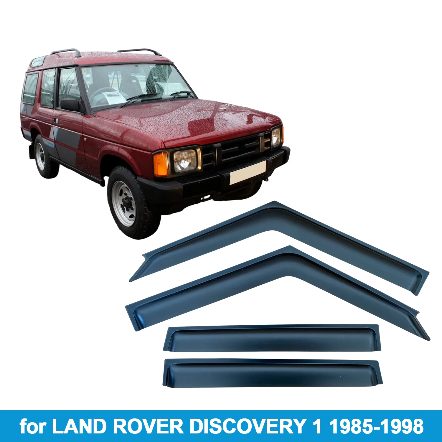 

Оконный козырек для LAND ROVER DISCOVERY 1, 1985-1998 гг., защита от дождя, боковой дефлектор, защита от атмосферных воздействий, лента для наружного крепления