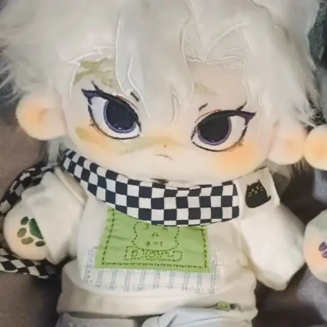 Recheado 20cm anime demon slayer shinazugawa sanemi algodão boneca brinquedos cos crianças adultos pelúcia vestir-se plushie brinquedos crianças presentes