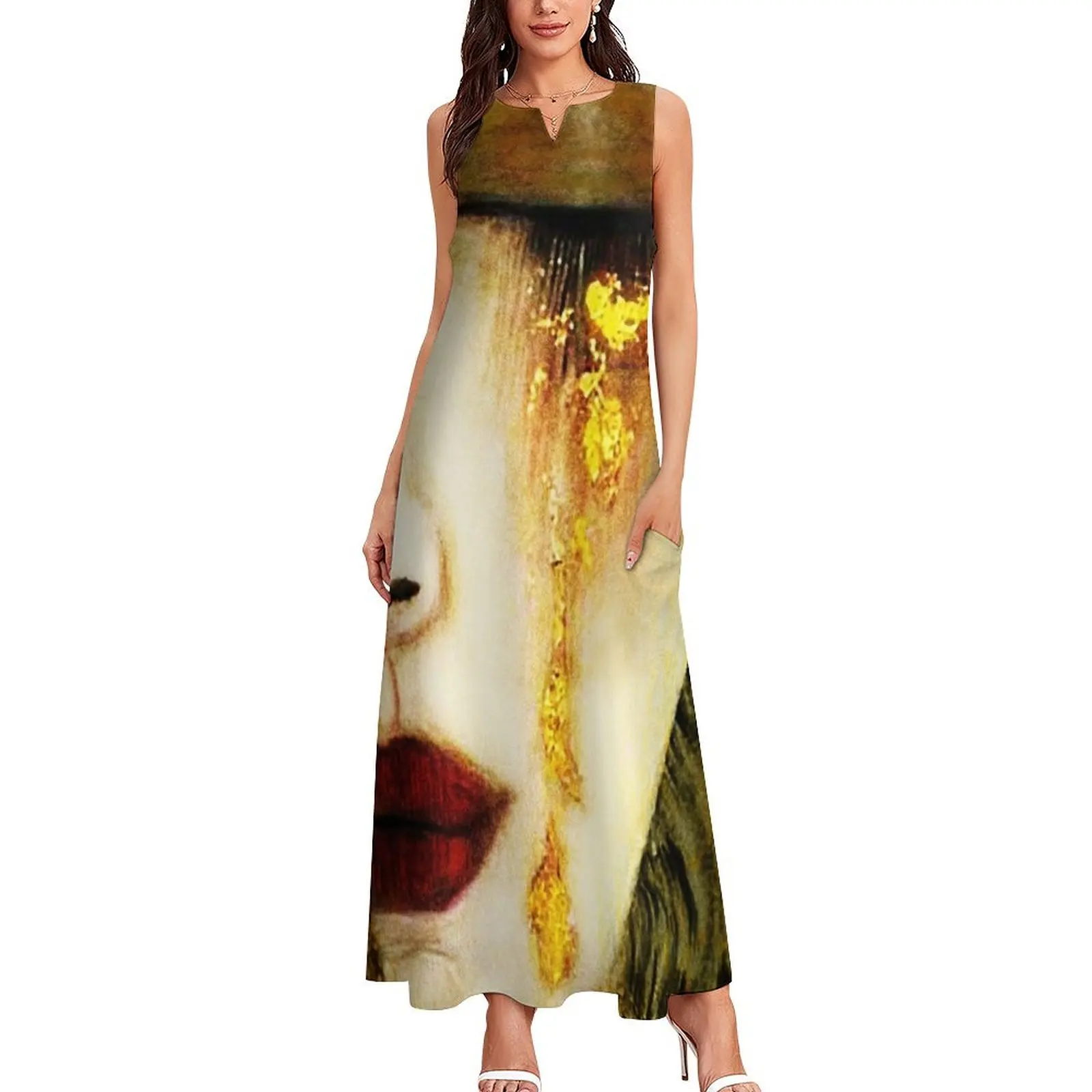 Golden Tears Freya’s Tears of Gold Anne Marie Zimmerman (School of Klimt) Long Dress long sleeve dresses