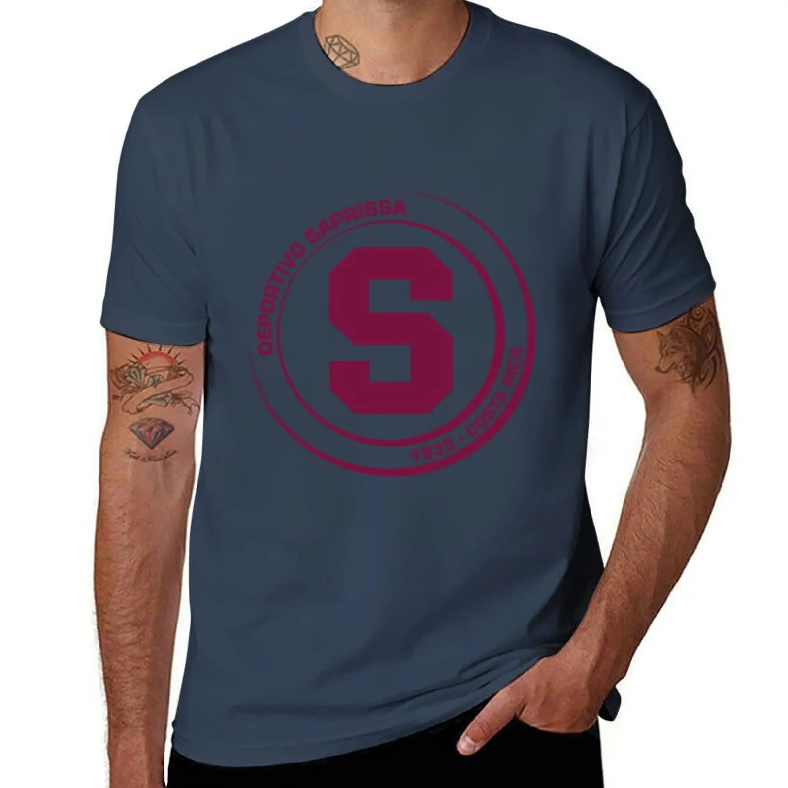 Deprtivo Saprissa T-Shirt Fashion Simple Casual Tee Shirt