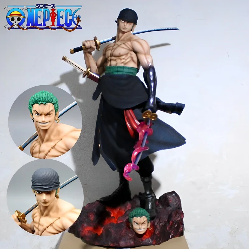 

75cm One Piece Figure Zoro Anime Figure Roronoa Zoro Action Figurine Pvc Statue Figurine Model Doll Collection Room Decora Toys