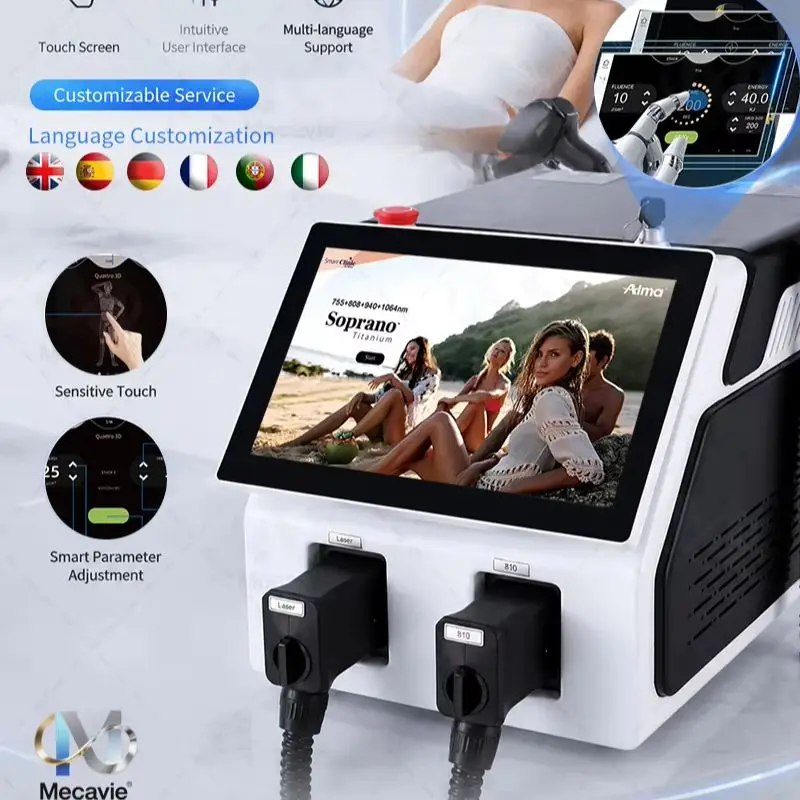 

New 2-in-1 Diode Laser & Picosecond Laser Machine 808nm Hair Removal Pico Tattoo Pigment Removal Skin Rejuvenation Beauty Device