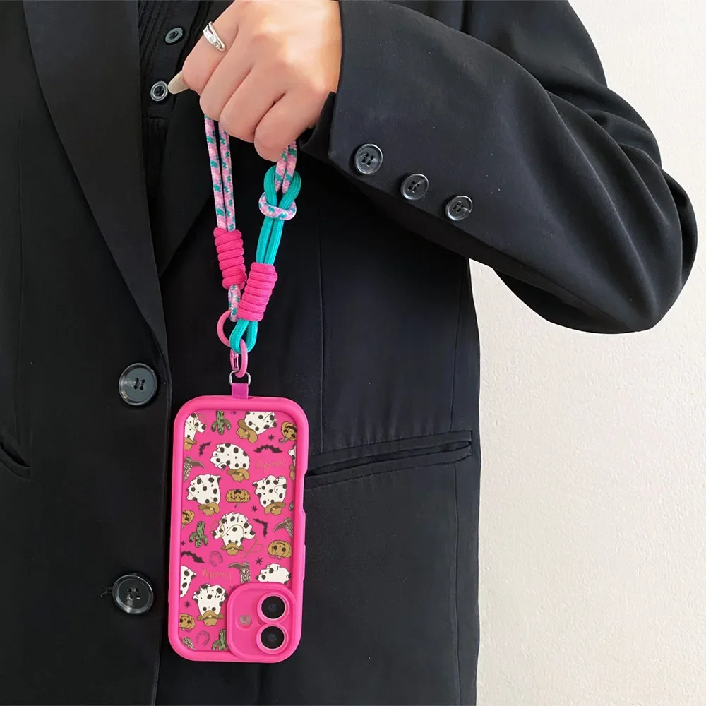 Ypm5Crossbody الحبل طويل RopeCase ل Xiaomi Poco F7 X7 M7 X6 F6 M6 F5 X5 X3 Pro C65 C75 C71 هالوين المعصم سلسلة غطاء الهاتف