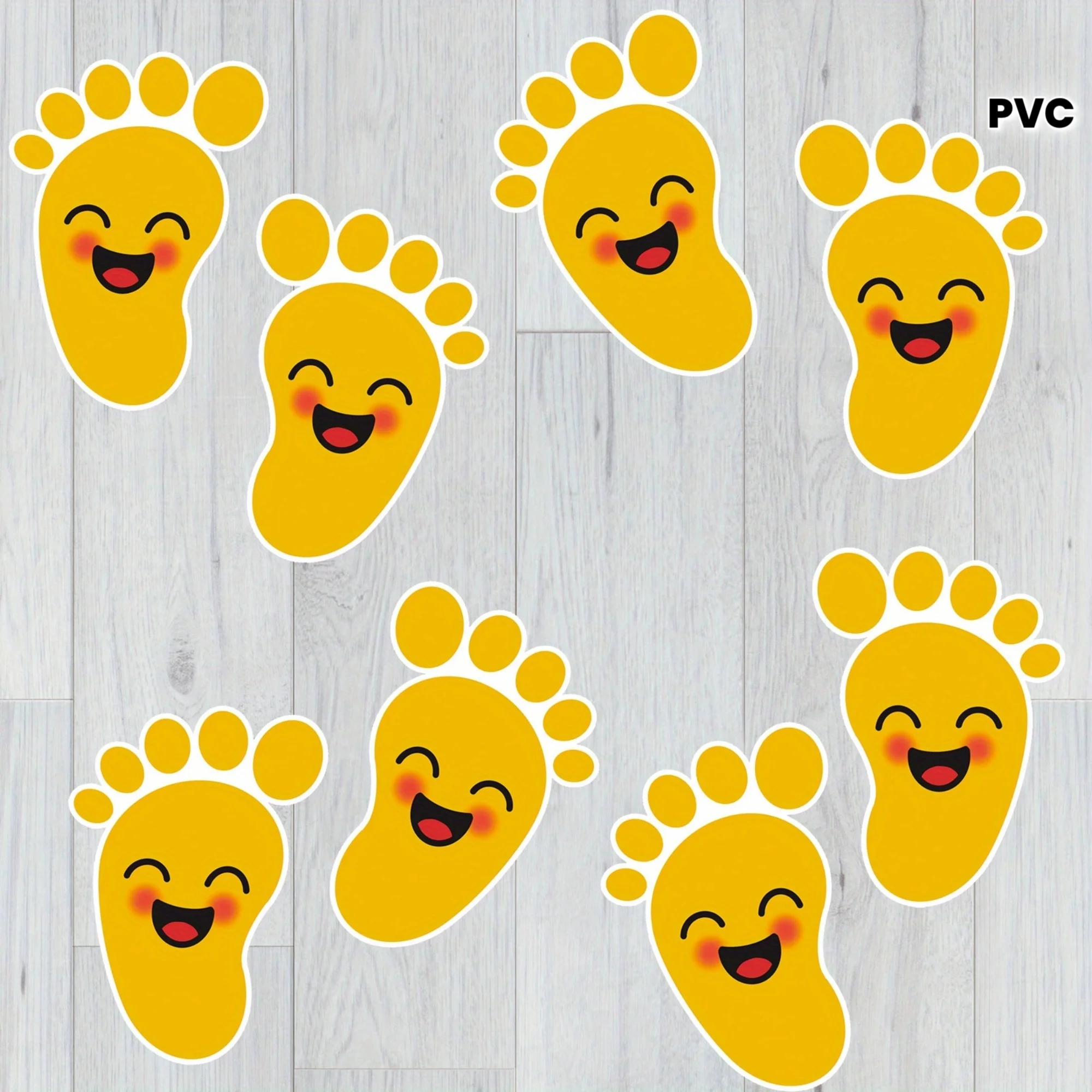 48 Printed Shoe Stickers Footprint Stickers Suitable for Classroom, Dance Studio,Staircase Decoration, Back to School Supplies,