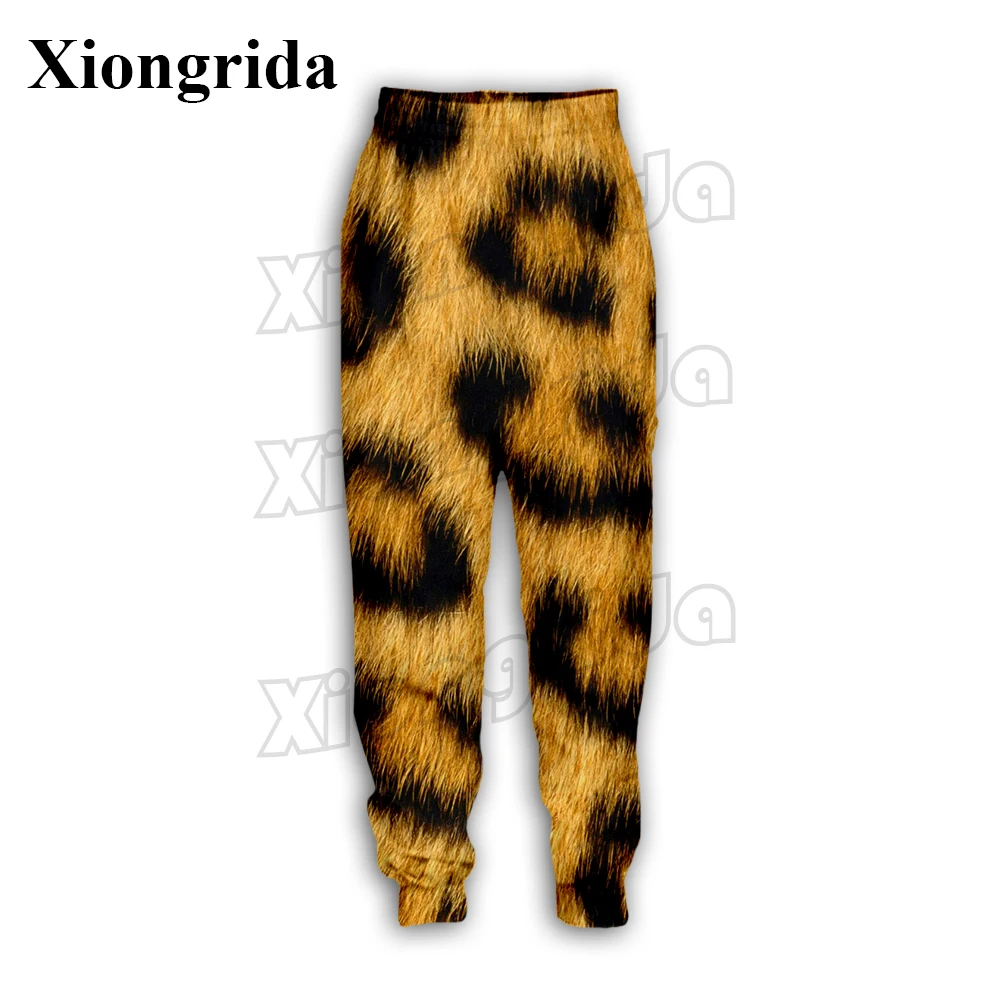 

3D Sweatpants Mens Leopard Print Trousers Casual High Waist Drawstring Jogger Pants Homme Unisex Streetwear Wholesale