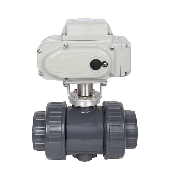 

24v 220V DN50 DN40 DN65UPVC plastic 4 inch electric water valve