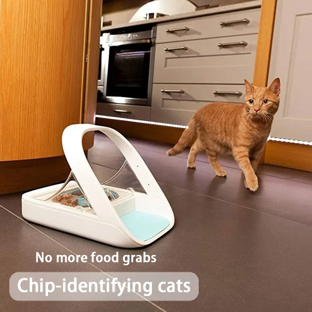 Anti-Snatch Smart Feeder no charging cable Surefeed UK Chip Recognition Sensor Automatic  Wet Food Fresh Pet Bowl Worm Proof