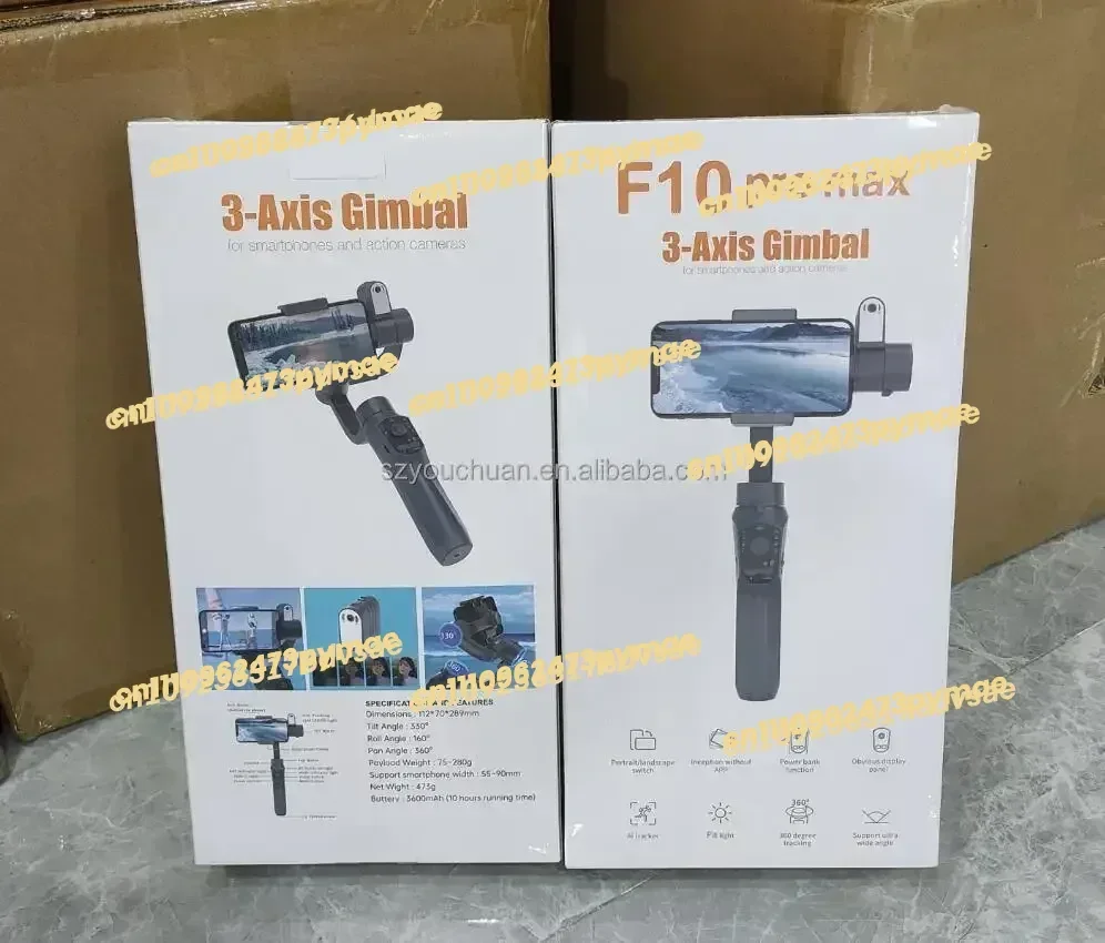 

NEW New Smart Mobile Phone Gimbal Stabilizer 360 Ai Auto Face Tracking Handheld BT Selfie Stick Tripod Professional Tracking Gim
