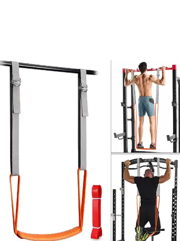 1pc Horizontal Bar Pull Up Power Band, Adjustable Training Assistance Band, Elastic Band, Men's and Women's Indoor Home Fitness