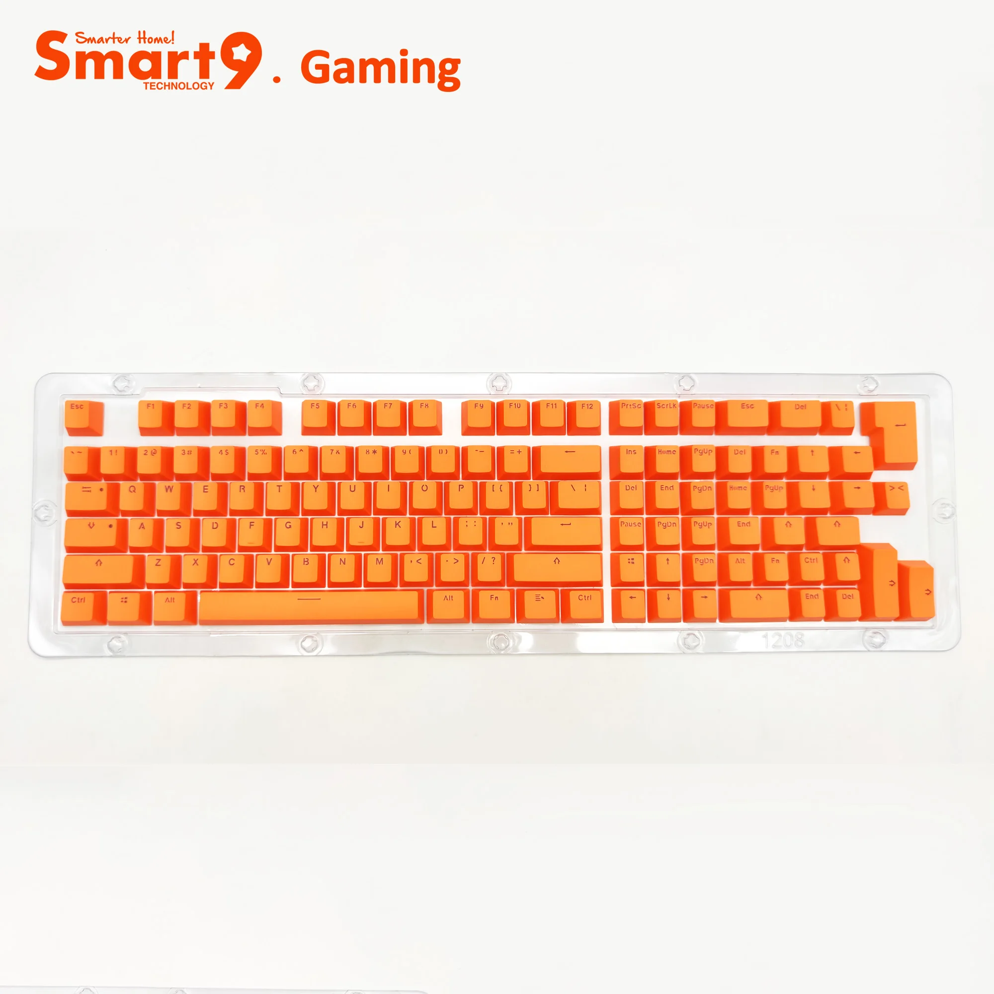 

Smart9 PBT Double Shot Keycaps 117Key With Extra Keys RGB Backlit Through Letters Multi Colors for Mechanical Keyboards